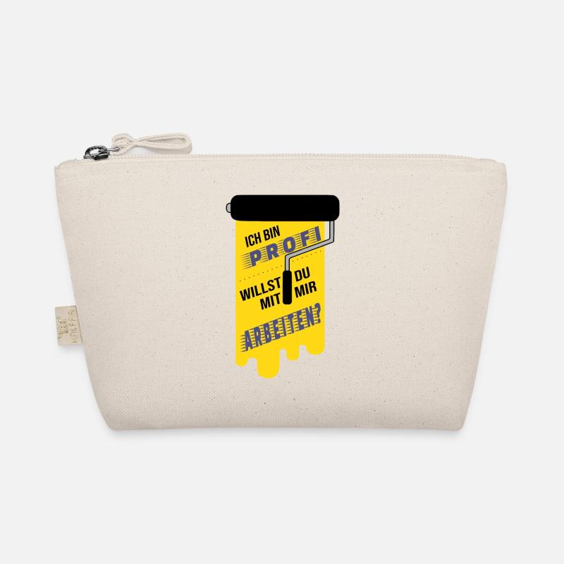 Ich bin Profi Maler Farbroller Handwerker Spruch Bio-Täschchen