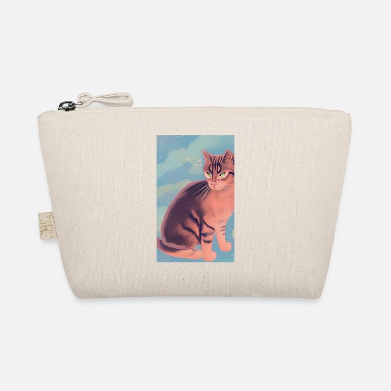 Cat AI Generated Art Organic Pouch