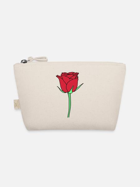 Stängel Rose - Bio-Täschchen - Natur