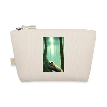 Cool Comic Portrait of a Sloth with sunglasses - Organic Pouch - nature - Front