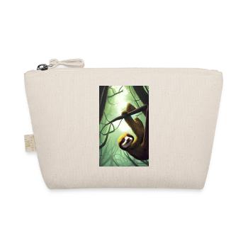 Cool Comic Portrait of a Sloth with sunglasse - Organic Pouch - nature - Front
