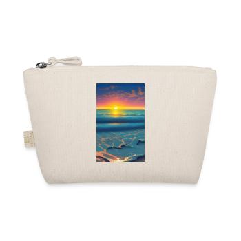 Dessin comique d’un paysage de plage au coucher du soleil - Trousse biologique - nature - Devant
