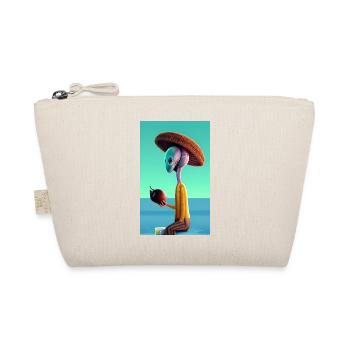 Crazy Comic Alien sur une plage avec un espace cocotier - Trousse biologique - nature - Devant