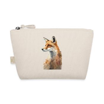 Fox Portrait Watercolors - Organic Pouch - nature - Front