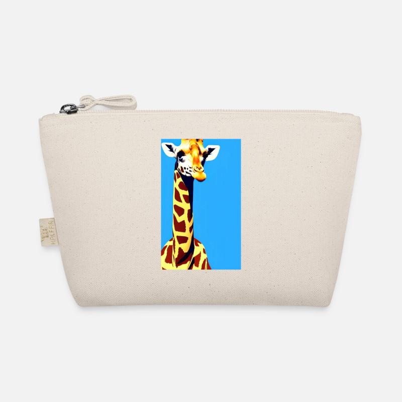 Comic Cartoon Drawing Giraffe Giraffa Organic Pouch