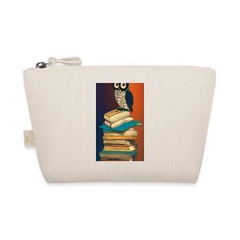 Comic Cartoon Cute Book Owl Owl Book Stack - Trousse biologique - nature - Devant