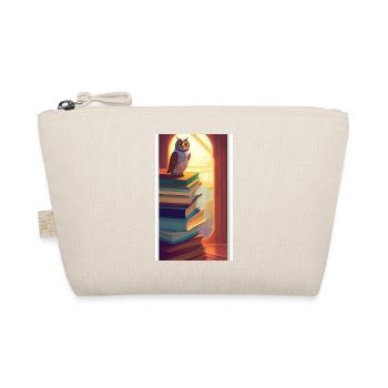 Comic Cartoon Cute Book Owl Owl Book Stack - Trousse biologique - nature - Devant