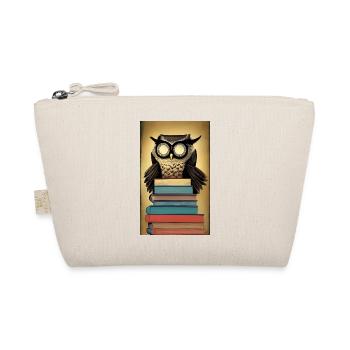 Comic Cartoon Cute Book Owl Owl Book Stack - Trousse biologique - nature - Devant