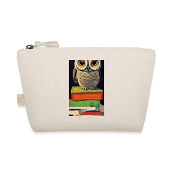 Comic Cartoon Cute Book Owl Owl Book Stack - Trousse biologique - nature - Devant