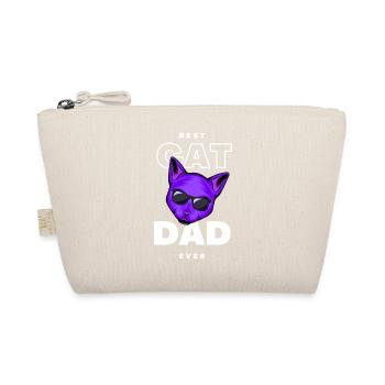 Chat Papa Violet Lunettes Noires - Trousse biologique - nature - Devant