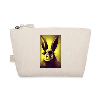 Cool Comic Portrait of a rabbit - Organic Pouch - nature - Front