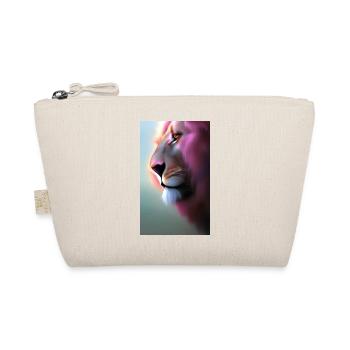 Comic Cartoon Drawing of a queer Lioness lion - Organic Pouch - nature - Front