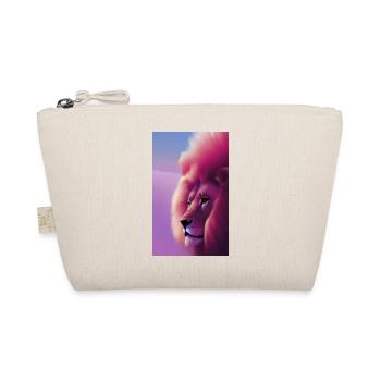 Comic Cartoon Drawing of a queer Lioness lion - Organic Pouch - nature - Front