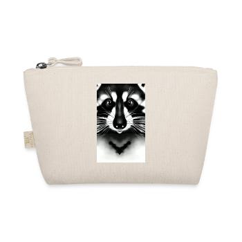 Comic Cartoon of a North American racoon - Organic Pouch - nature - Front