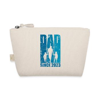 DAD SINCE 2023 PAPA 2 KINDER - Bio-Täschchen - Natur - Vorne