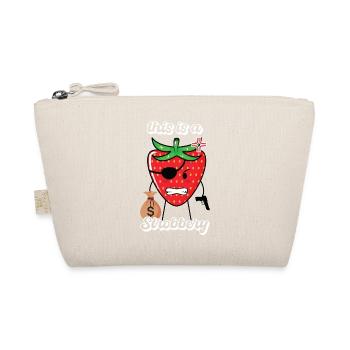 this is strobbery lustig Geschenk - Bio-Täschchen - Natur - Vorne
