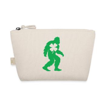 Bigfoot Shamrock Gold Funny St Patrick's - Bio-Täschchen - Natur - Vorne