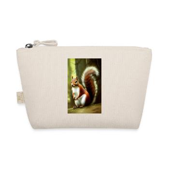 Cool Comic Portrait of a wild red squirrel majesti - Organic Pouch - nature - Front