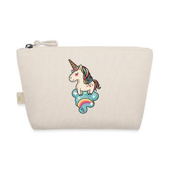 Pastel Unicorn Rainbow Dream - Organic Pouch - nature - Front