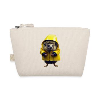 Is this bad weather, thinks the hedgehog - Organic Pouch - nature - Front