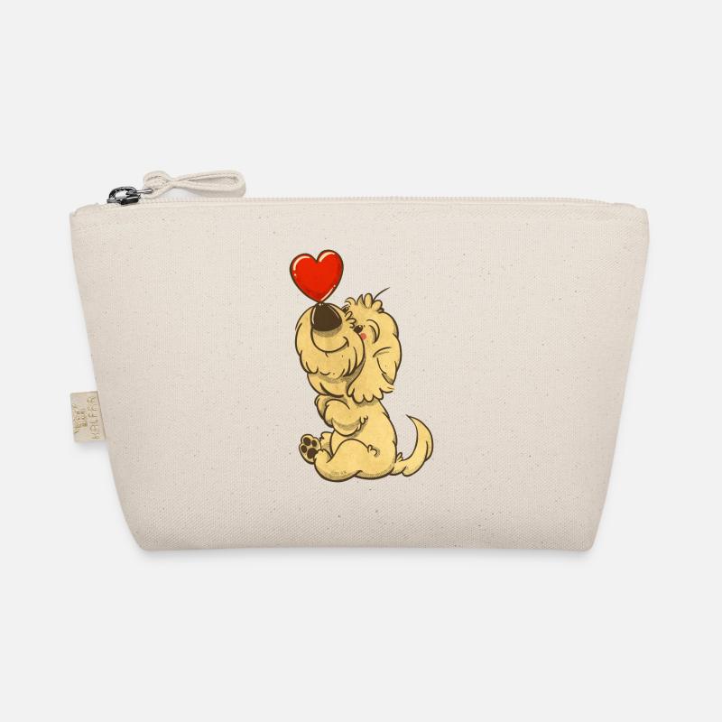 Cockapoo Thor mit einem Herz auf der Nase Bio-Täschchen