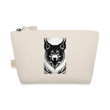 Wolfportrait - Bio-Täschchen - Natur - Vorne