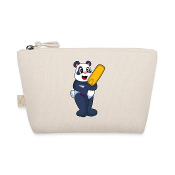 Panda Cricket Cricketschläger - Bio-Täschchen - Natur - Vorne