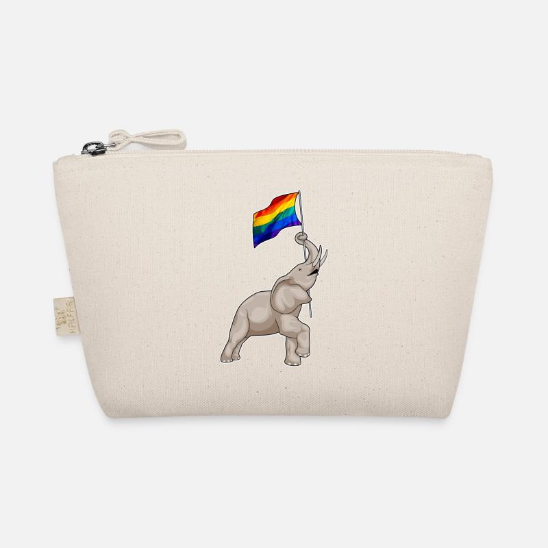 Elephant Rainbow Organic Pouch