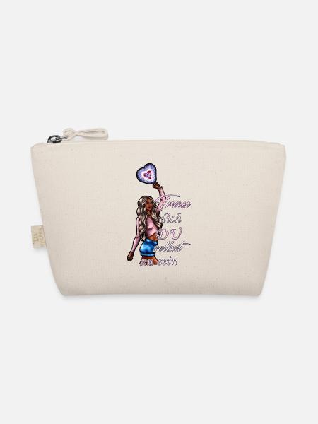 Dare to be yourself blonde - Organic Pouch - nature - Front
