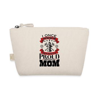 Proud Firefighter Mom I Once Protected Him - Organic Pouch - nature - Front