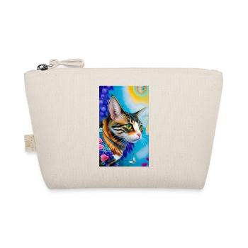 Marvellous domestic short haired cat - Organic Pouch - nature - Front