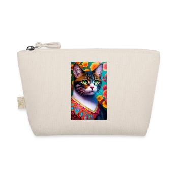 Domestic short haired cat in lovely colors - Organic Pouch - nature - Front