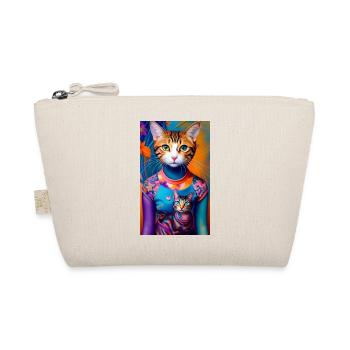 Prodigious domestic short haired cat - Organic Pouch - nature - Front
