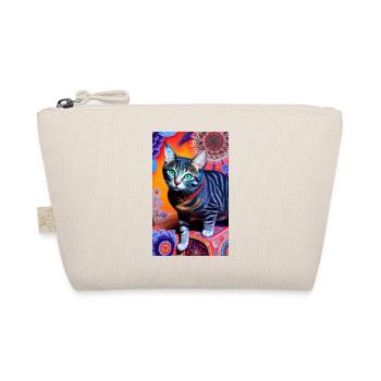 Wondrous domestic short haired cat - Organic Pouch - nature - Front