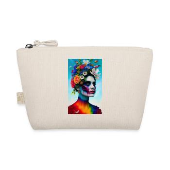 ARTWORK Flower Head Rainbow - Organic Pouch - nature - Front