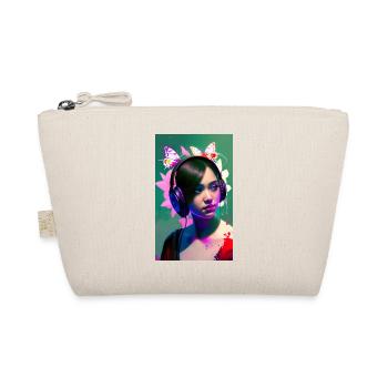 ARTWORK Headphones Girl Lea - Bio-Täschchen - Natur - Vorne