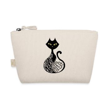 Derrière chaque femme forte se trouve son chat - Trousse biologique - nature - Devant