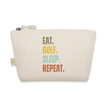 EAT GOLF SLEEP REPEAT - Organic Pouch - nature - Front