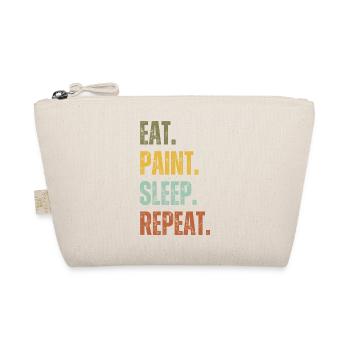 EAT PAINT SLEEP REPEAT - Organic Pouch - nature - Front