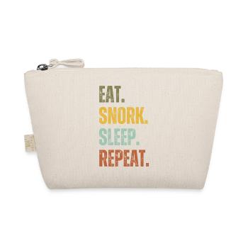 EAT SNORK SLEEP REPEAT - Organic Pouch - nature - Front