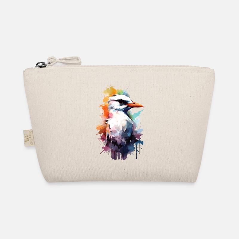 Graffiti Watercolor Möwe Seagull - Bio-Täschchen - Natur