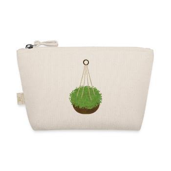 Pflanzenampel Zimmerpflanze Makramee Geschenkidee - Bio-Täschchen - Natur - Vorne