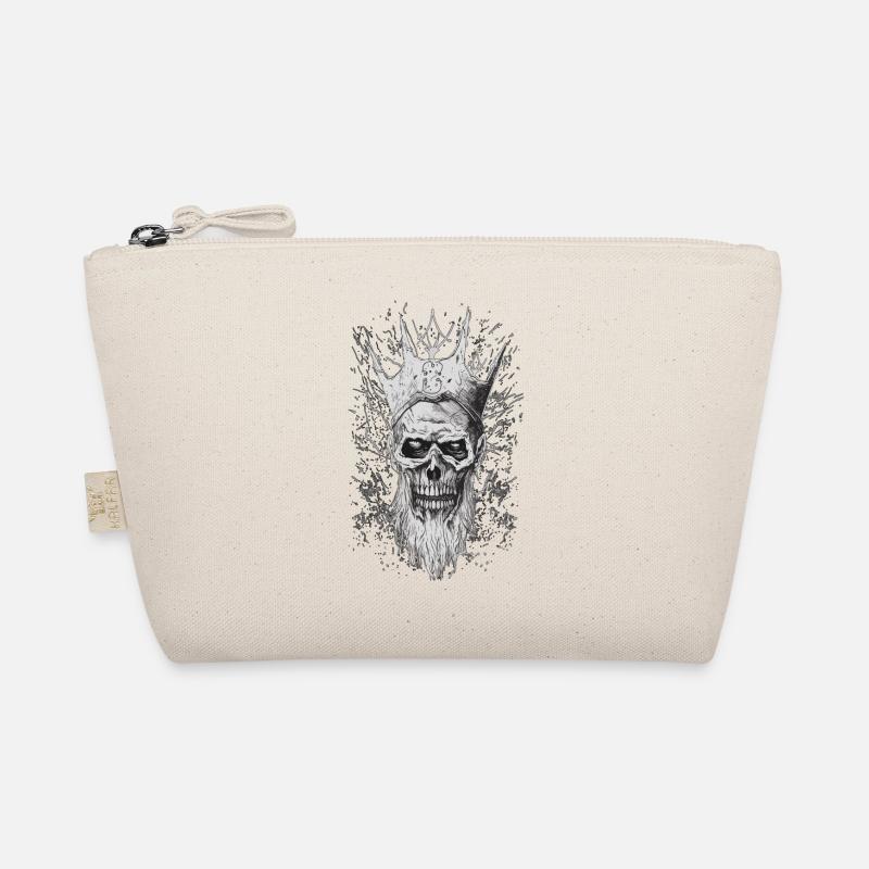 Gothic King Throne Horror Skull Horror Dark - Organic Pouch - nature