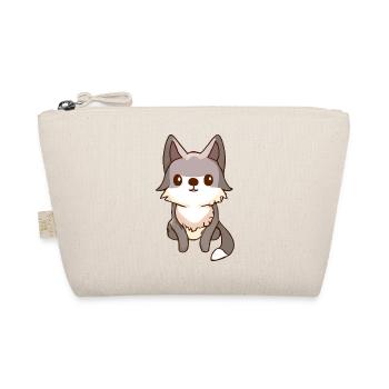 Husky Hund Wolfshund - Bio-Täschchen - Natur - Vorne