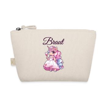 Braut Einhorn - Bio-Täschchen - Natur - Vorne