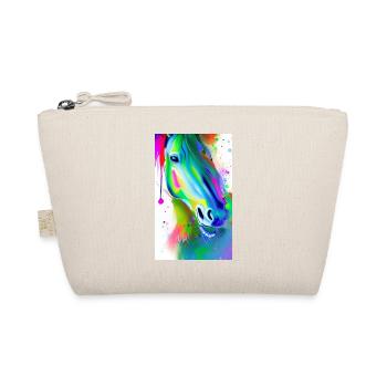 Horse | Horseback riding | Animal | Mount | Colorful - Organic Pouch - nature - Front