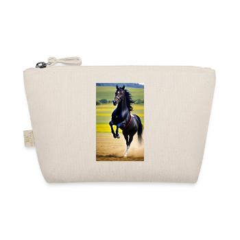 Horse | Horseback riding | Animal | Mount | Colorful - Organic Pouch - nature - Front