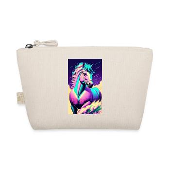 Horse | Horseback riding | Animal | Mount | Colorful - Organic Pouch - nature - Front