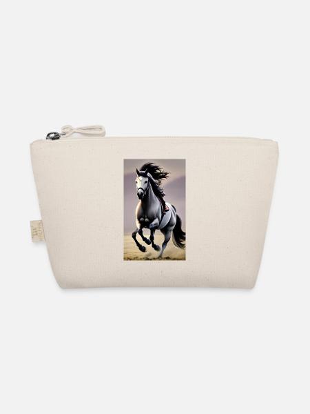 Pferd | reiten | Tier | Reittier | Bunt - Bio-Täschchen - Natur