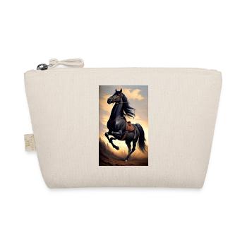 Horse | Horseback riding | Animal | Mount | Colorful - Organic Pouch - nature - Front